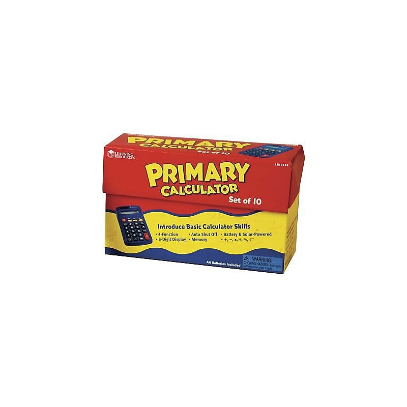 Learning Resources Primary Calculator, 10/Pack (LER0038) image 1