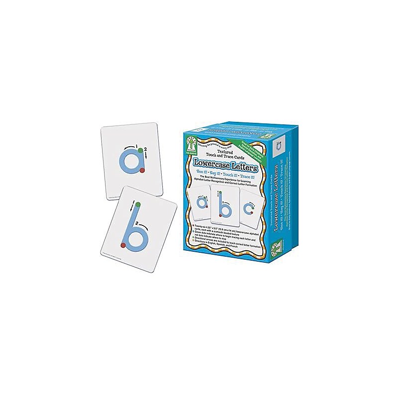 Key Education Textured Touch & Trace Cards, Lowercase Letters image 1