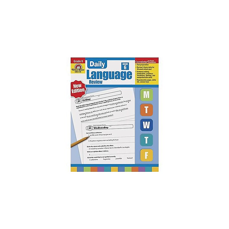 Grammar Skills, Evan-Moor® Daily Language Review Grade 6 and Up image 1