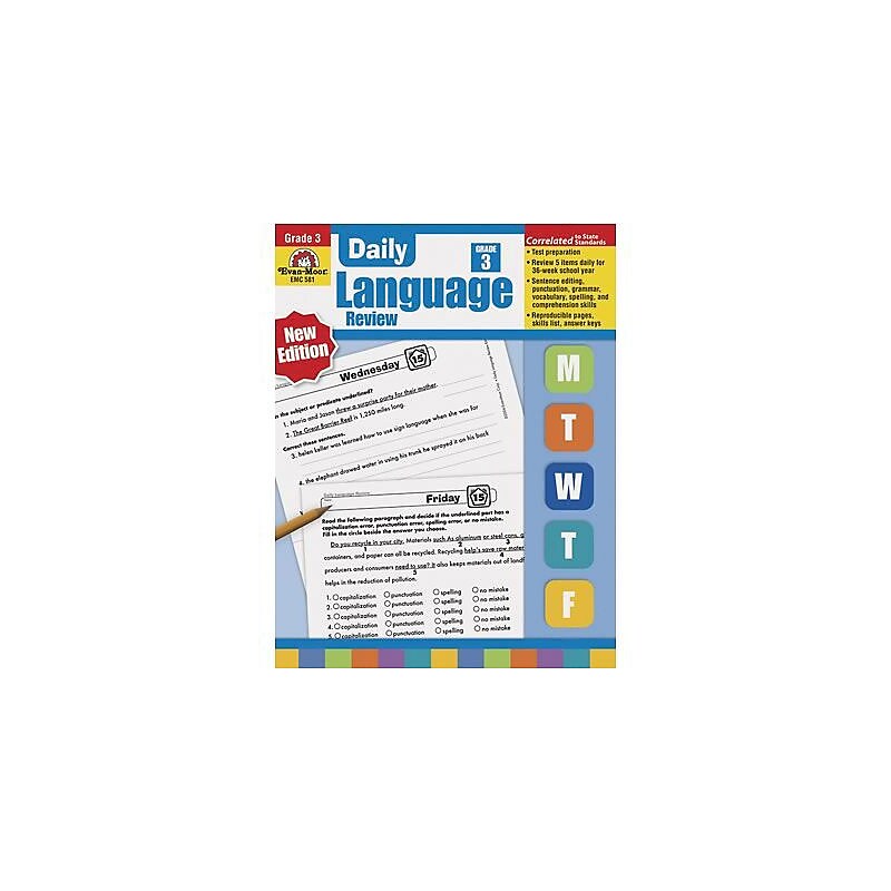 Grammar Skills, Evan-Moor® Daily Language Review Grade 3 image 1