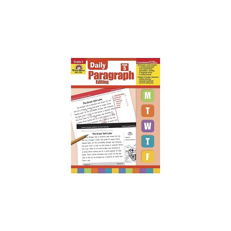Evan-Moor® Daily Paragraph Editing, Grade 5 image 1
