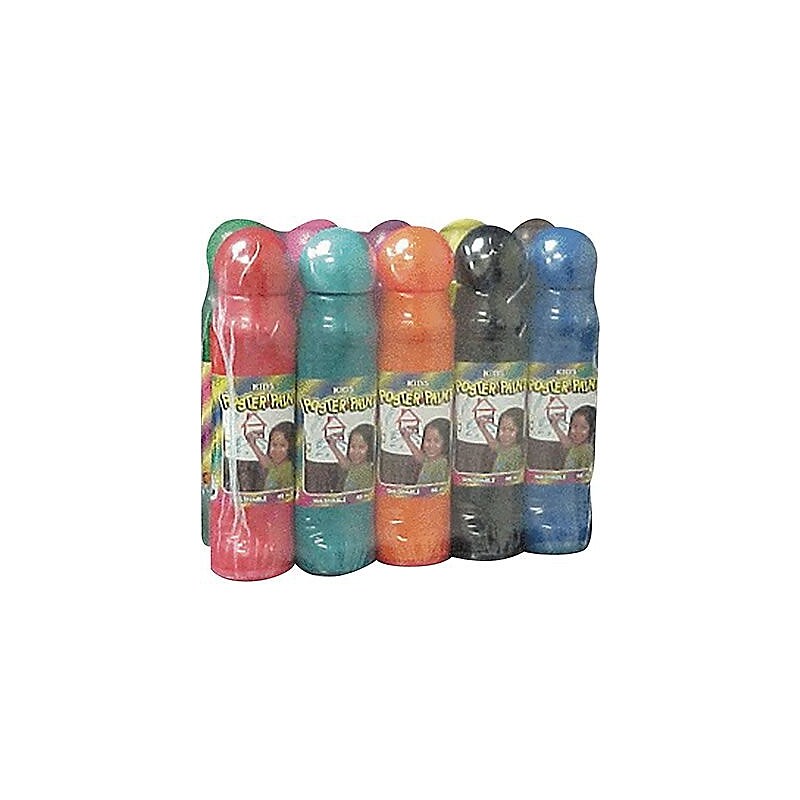 Crafty Dab Poster Paint, Washable Paint Markers, Assorted Colors, Pack of 10 (CV-78923) image 1