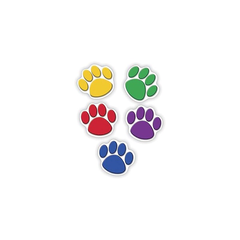 Teacher Created Resources Colorful Paw Print Accents, 30/Pack (TCR4114) image 1