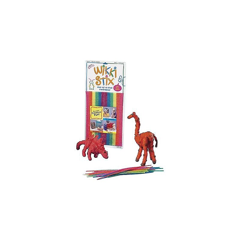 Wikki Stix® Waxed Yarn Sticks, Neon, 8" Sticks, 48 per Pack, 3 Packs (WKX804-3) image 1