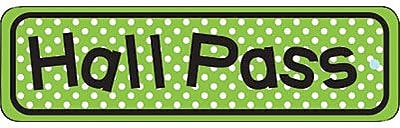 Hall Passes & Library Cards