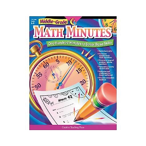 MiddleGrade Math Minutes Resource Book Staples