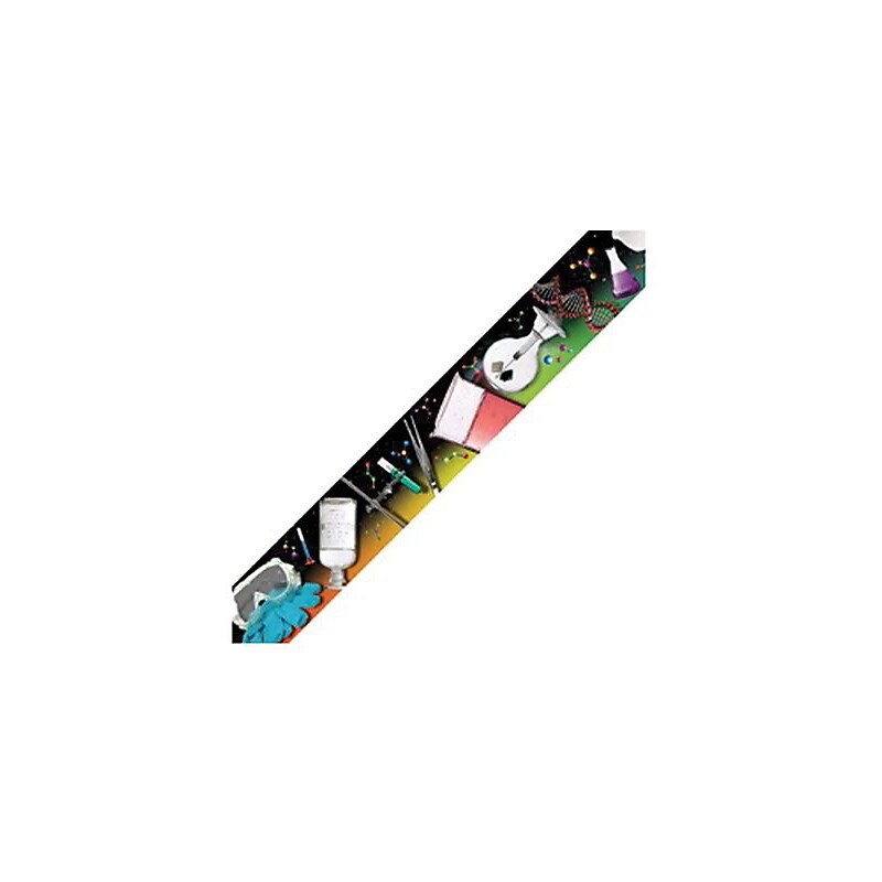 Edupress® Straight Photo Bulletin Board Border, 2nd - 9th Grades, Science Tools image 1