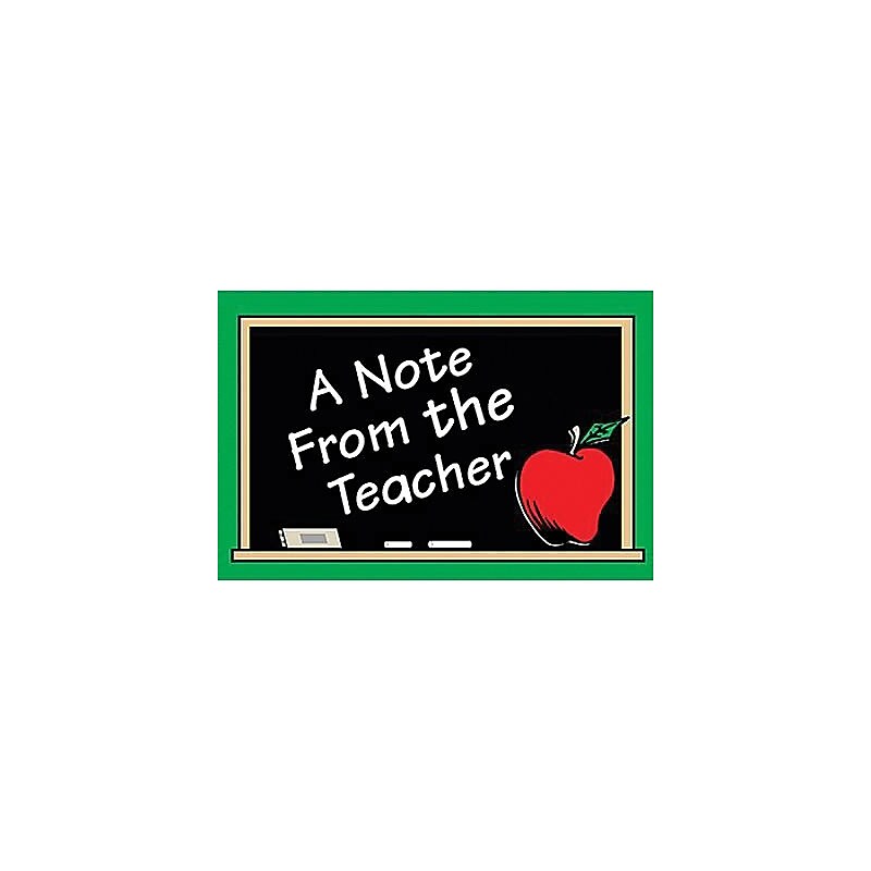 A Note from the Teacher Postcards image 1