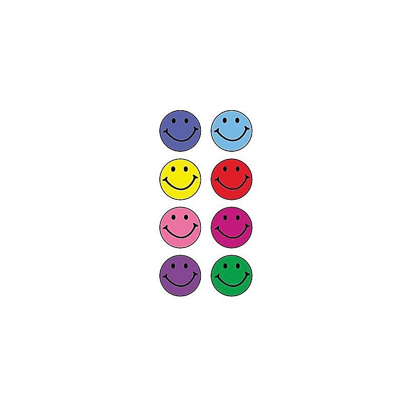 Teacher Created Resources Happy Faces Mini Stickers, 528/Pack, 12 Packs/Bundle (TCR1236-12) image 1