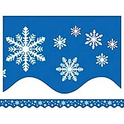 Teacher Created Resources 2 3/16" x 35' Snowflakes Border Trim, 12 Pack(TCR4139)