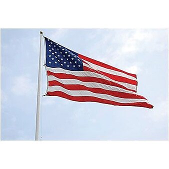 Flagzone Durawavez Nylon Outdoor U.S. Flag with Heading & Grommets, 5' x 8' (FZ-1002131)