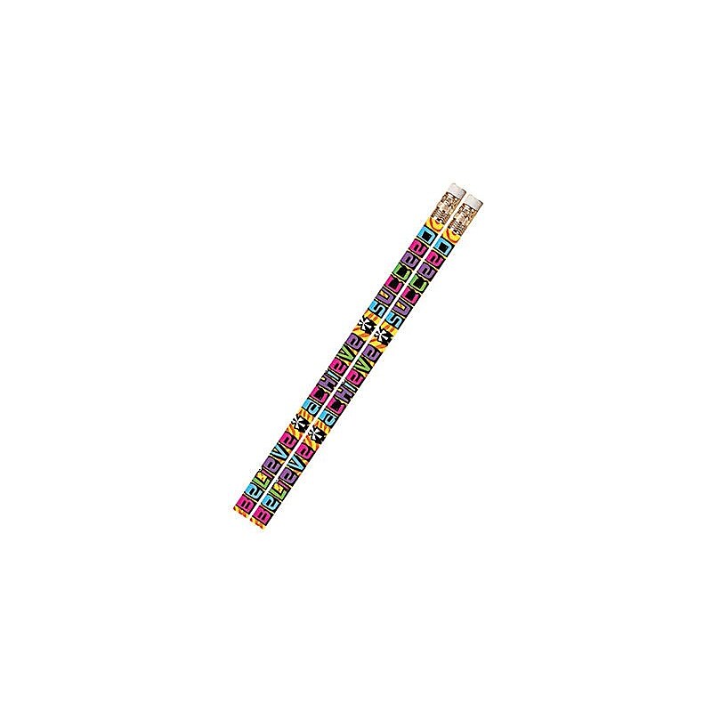 Musgrave Believe Achieve Succeed Motivational Pencils, Pack of 12 (MUS2279D) image 1