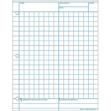 Number Names Worksheets 1 2 in graph paper : Pacon® MathNotes® Graph Paper, 11" x 8 1/2" | Staples®