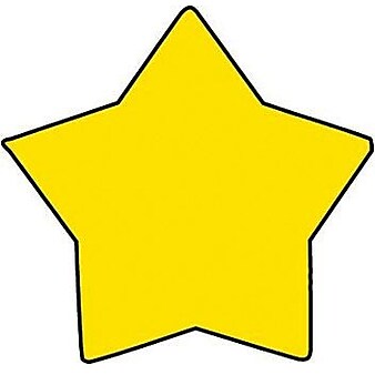 Shapes Etc Star Mini Notepad, 3" x 3", Yellow, 35 Sheets/Pad, 12 Pads/Bundle (SE-714 )