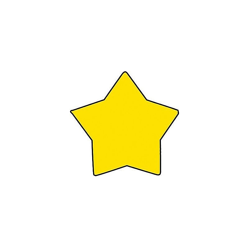 Shapes Etc Star Mini Notepad, 3" x 3", Yellow, 35 Sheets/Pad, 12 Pads/Bundle (SE-714 ) image 1