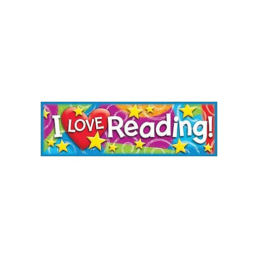 Trend Enterprises® I Love Reading Bookmark, Grades Kindergarten 6th