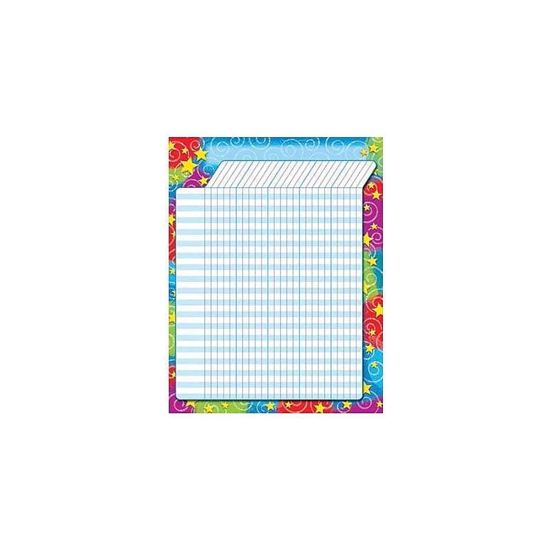 Trend Enterprises Large Incentive Chart, Stars 'n Swirls, 10/Bundle (T-73355) image 1