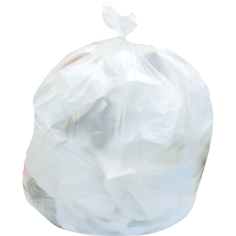 Heritage 7-10 Gallon Industrial Trash Bag, 24" x 27", High Density, 6 Mic, Natural, 20 Rolls (Z4827RN R01) image 1