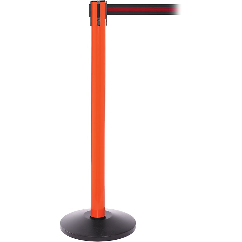 SafetyPro 250 Orange Retractable Belt Barrier with 11' Black/Red Belt image 1