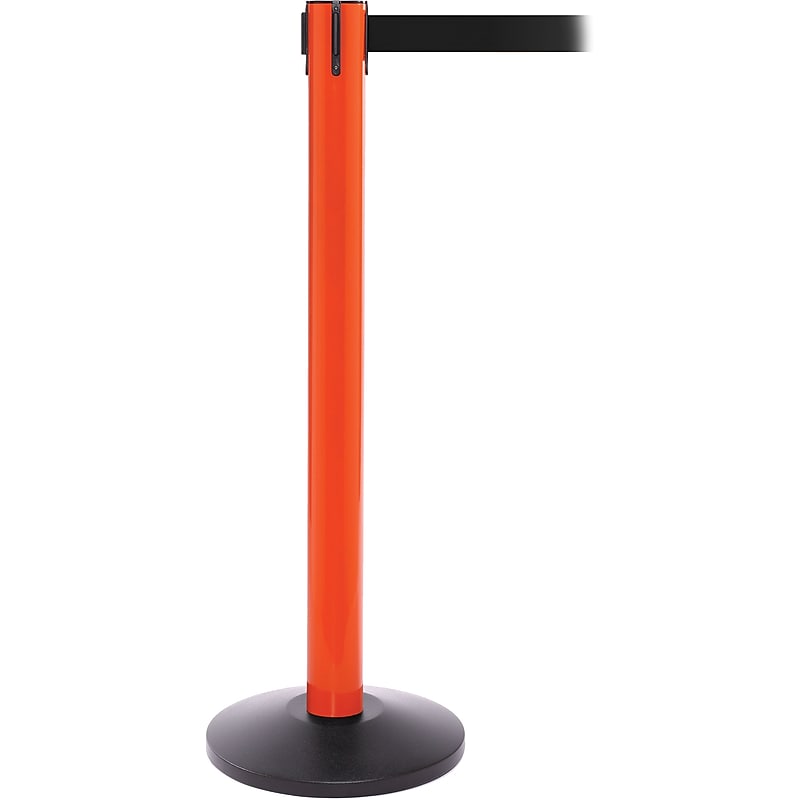 SafetyPro 300 Orange Retractable Belt Barrier with 16' Black Belt image 1