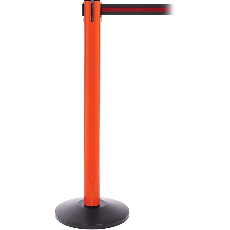 SafetyPro 300 Orange Retractable Belt Barrier with 16' Black/Red Belt image 1