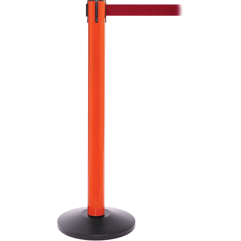 SafetyPro 300 Orange Retractable Belt Barrier with 16' Red Belt image 1