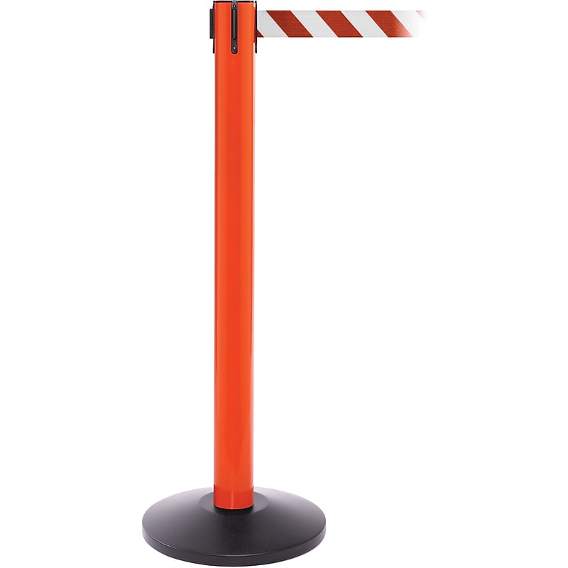 SafetyPro 300 Orange Retractable Belt Barrier with 16' Red/White Belt image 1
