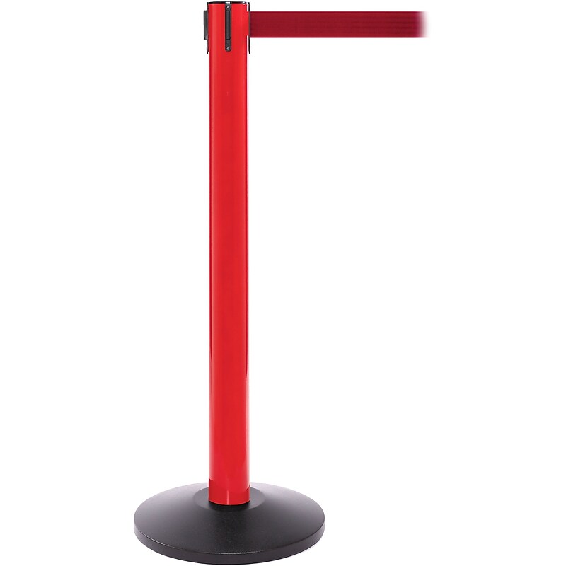 SafetyPro 300 Red Retractable Belt Barrier with 16' Red Belt image 1
