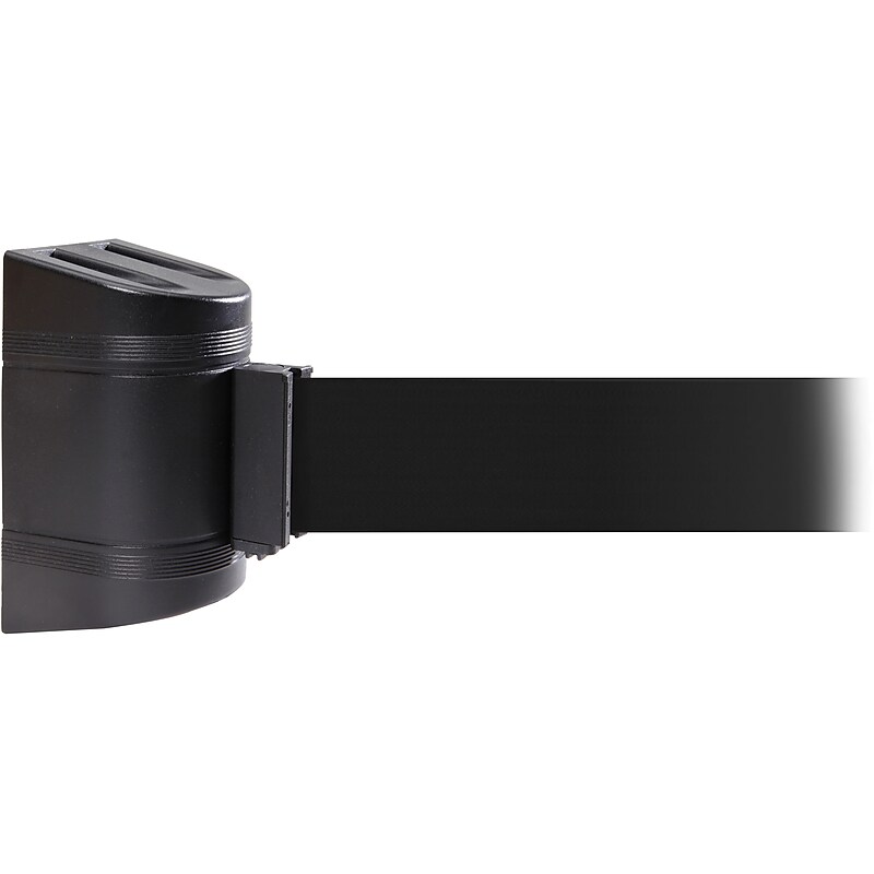 WallPro 400 Wall-Mountable 15' Retractable Belt Barrier, Black (WP400B-BK150) image 1