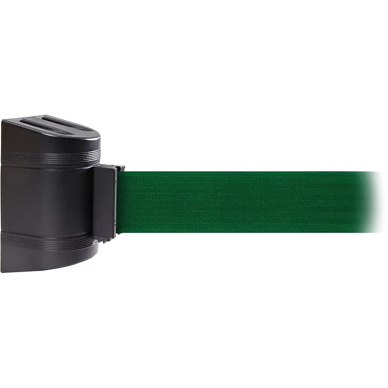 WallPro 400 Wall-Mountable 15' Retractable Belt Barrier, Green (WP400B-GN150) image 1