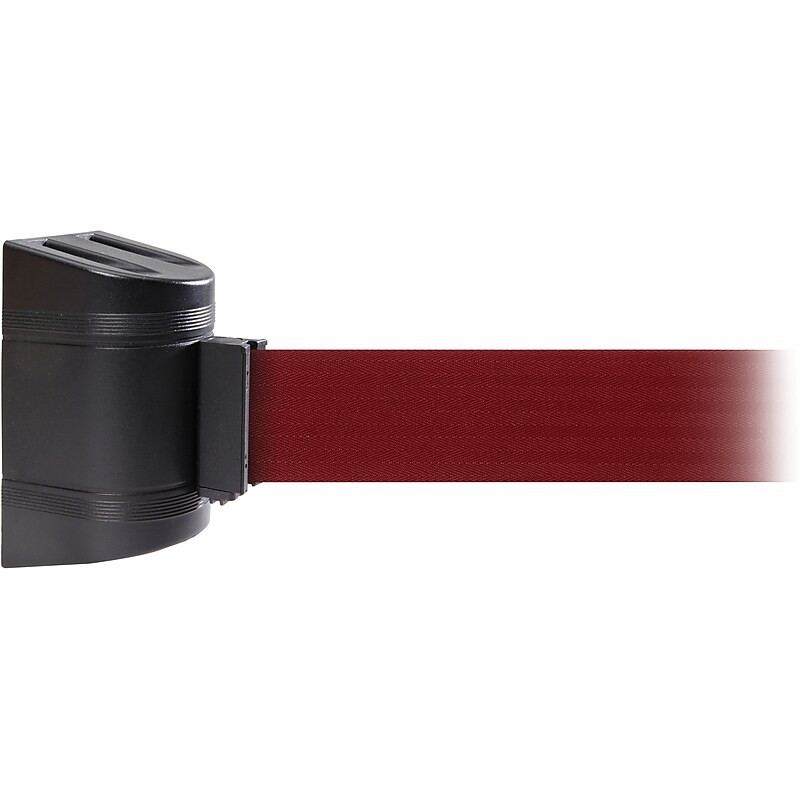 WallPro 400 Wall-Mountable 15' Retractable Belt Barrier, Maroon (WP400B-MN150) image 1