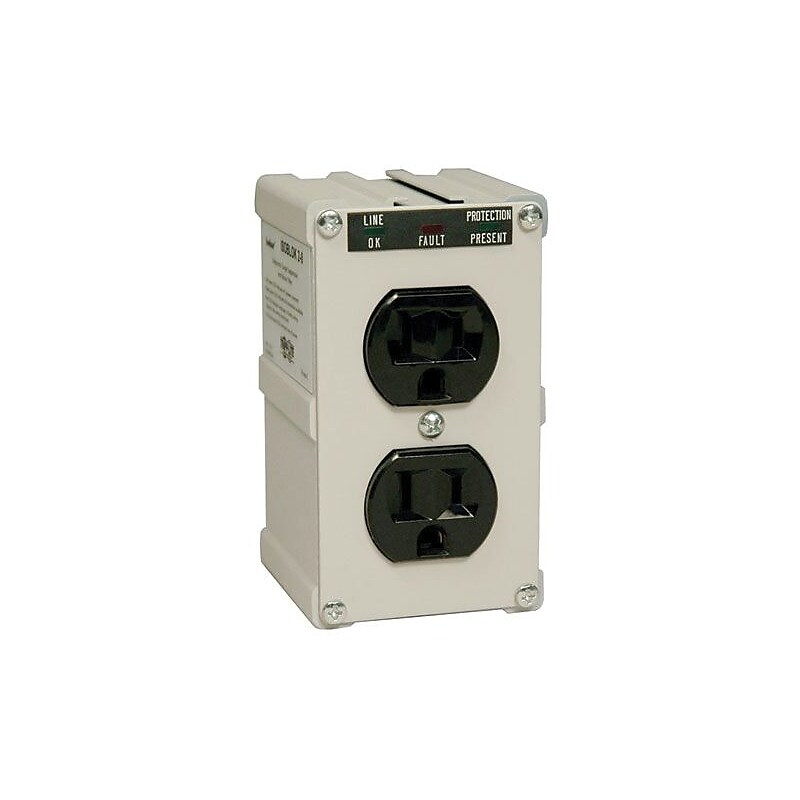 Tripp Lite 2 Outlet Surge Suppressor, 1410 Joules (ISOBLOK2-0) image 1