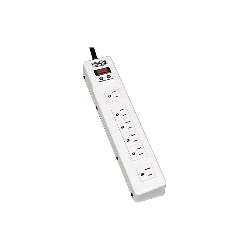 Tripp Lite 6 Outlet Surge Suppressor, 6' Cord, 1340 Joules (TLM626) image 1