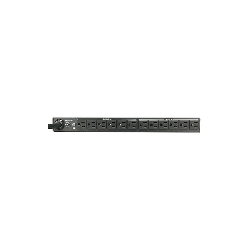 Tripp Lite Single-Phase 100, 120, 127 V Rack Power Distribution Unit, 24-Outlet, 1U Rack Mount, Black (PDU2430) image 1