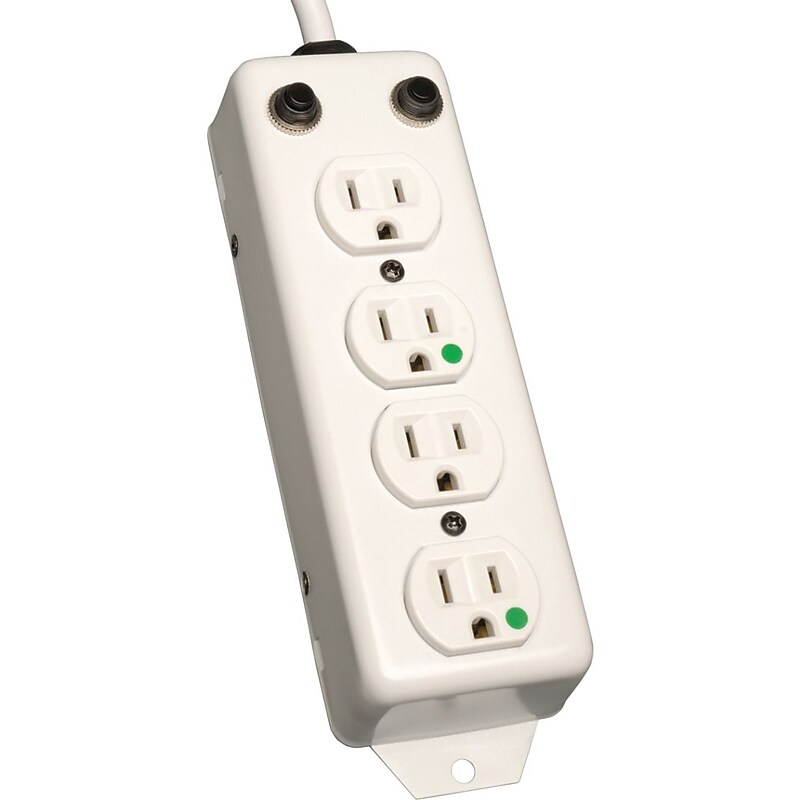 Tripp Lite 4 Outlet Power Strip, Gray (PS-415-HG-OEM) image 1