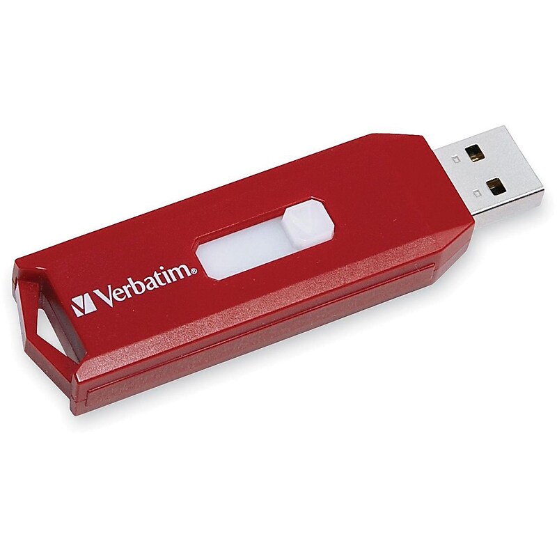 Verbatim Store 'n' Go Dual 64GB USB 2.0 Type A Flash Drive, Red (97005) image 1