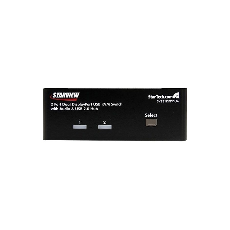 StarTech SV231DPDDUA USB DisplayPort KVM Switch, 2 Ports image 1