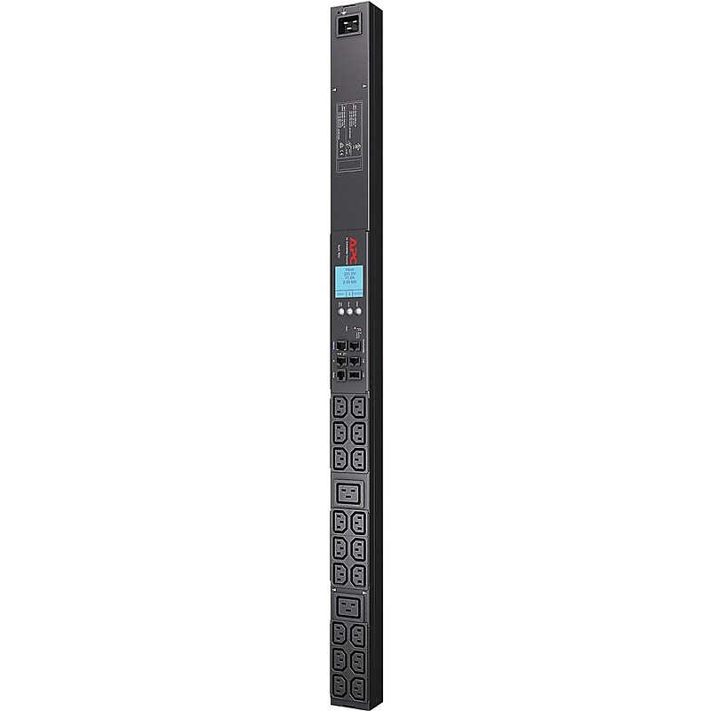 APC 200/208/230 VAC Metered Power Distribution Unit, 20-Outlet, Black (AP8858) image 1