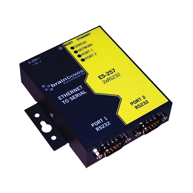 Brainboxes ES-257 2 Port Ethernet to Serial Adapter image 1