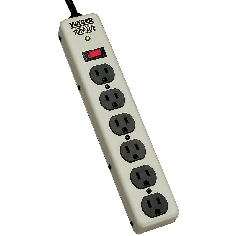 Tripp Lite 6 Outlet Surge Suppressor, 6' Cord, 900 Joules (PM6SN1)