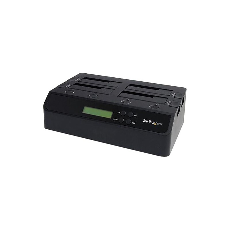 StarTech SATDOCK4U3RE Standalone 1:3 HDD Hard Drive Duplicator Dock, USB 3.0 Interface image 1