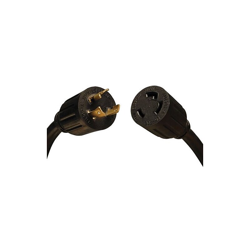 Tripp Lite 8' Extension Cord, 10 AWG, Black (P041-008) image 1
