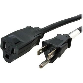 StarTech 6' Extension Cord, 14 AWG, Black (PAC101146)