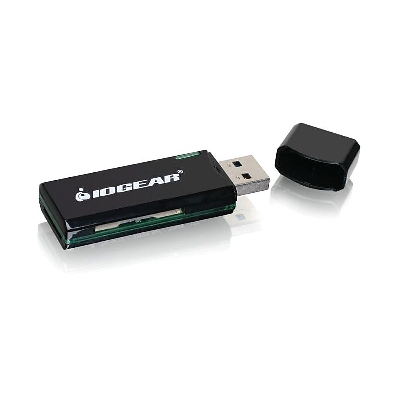 Iogear® GFR304SD USB 3.0 Super Speed SD/Micro SD Card Reader/Writer image 1