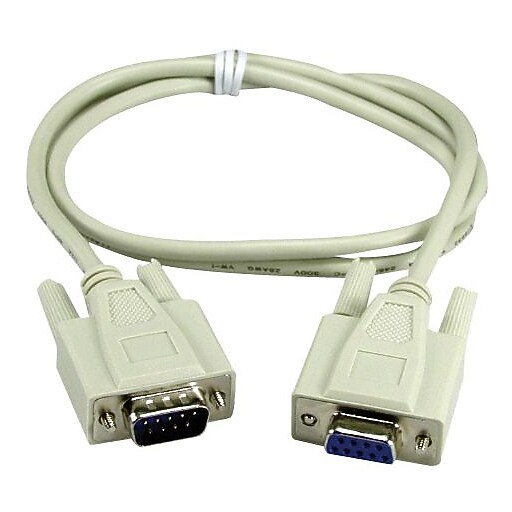 QVS® CC317 Extension Serial Cable, 3'(L) Staples