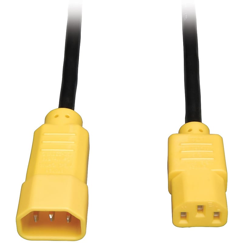 Tripp Lite P004 Power Interconnect Cord, 4'(L), Yellow71 image 1