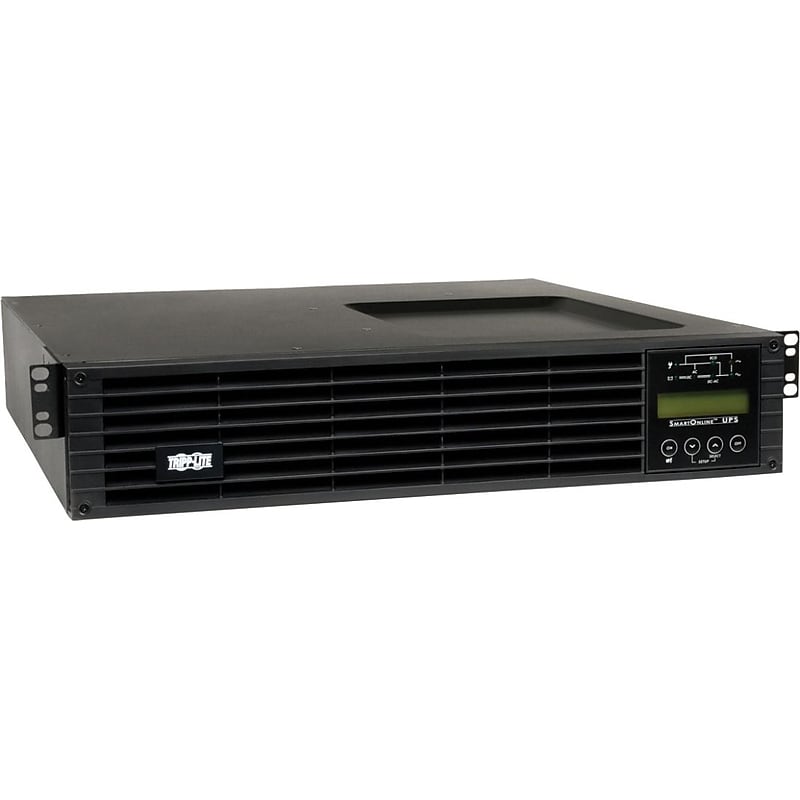 Tripp Lite UPS SmartOnline 2200VA Battery, 6-Outlets, Black (SU2200RTXLCD2U) image 1