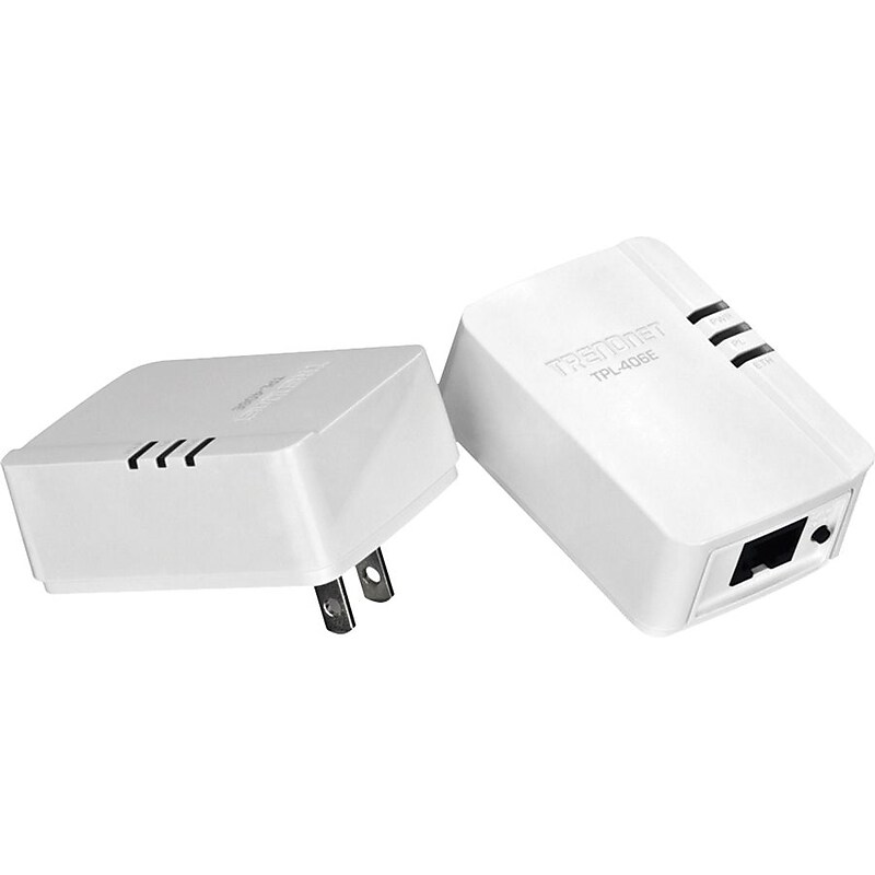 TRENDnet® TPL-406E2K 500 AV Powerline Nano Adapter Kit image 1