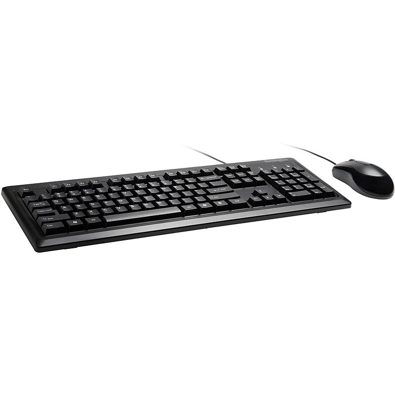 Kensington Keyboard for Life Desktop Set and Mouse Combo, Black (K72436AM) image 1