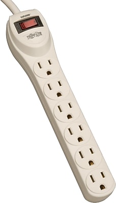 Tripp Lite 6-Outlet Power Strip, Beige (600963) Simolary simolary.com